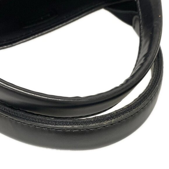 Auth BALENCIAGA Navy Cabas XS 390346 Cream Black Canvas Leather - Tote Bag - Picture 8 of 16